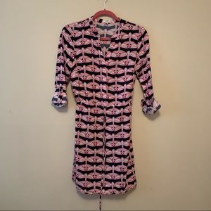Crown & Ivy dragonfly shirt dress Size 4
